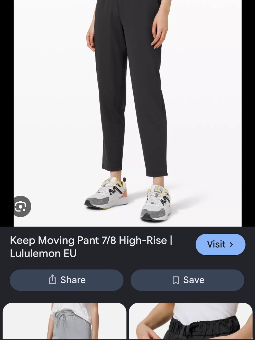 lululemon athletica Black Keep Moving 7/8 High-Rise Ankle Pants